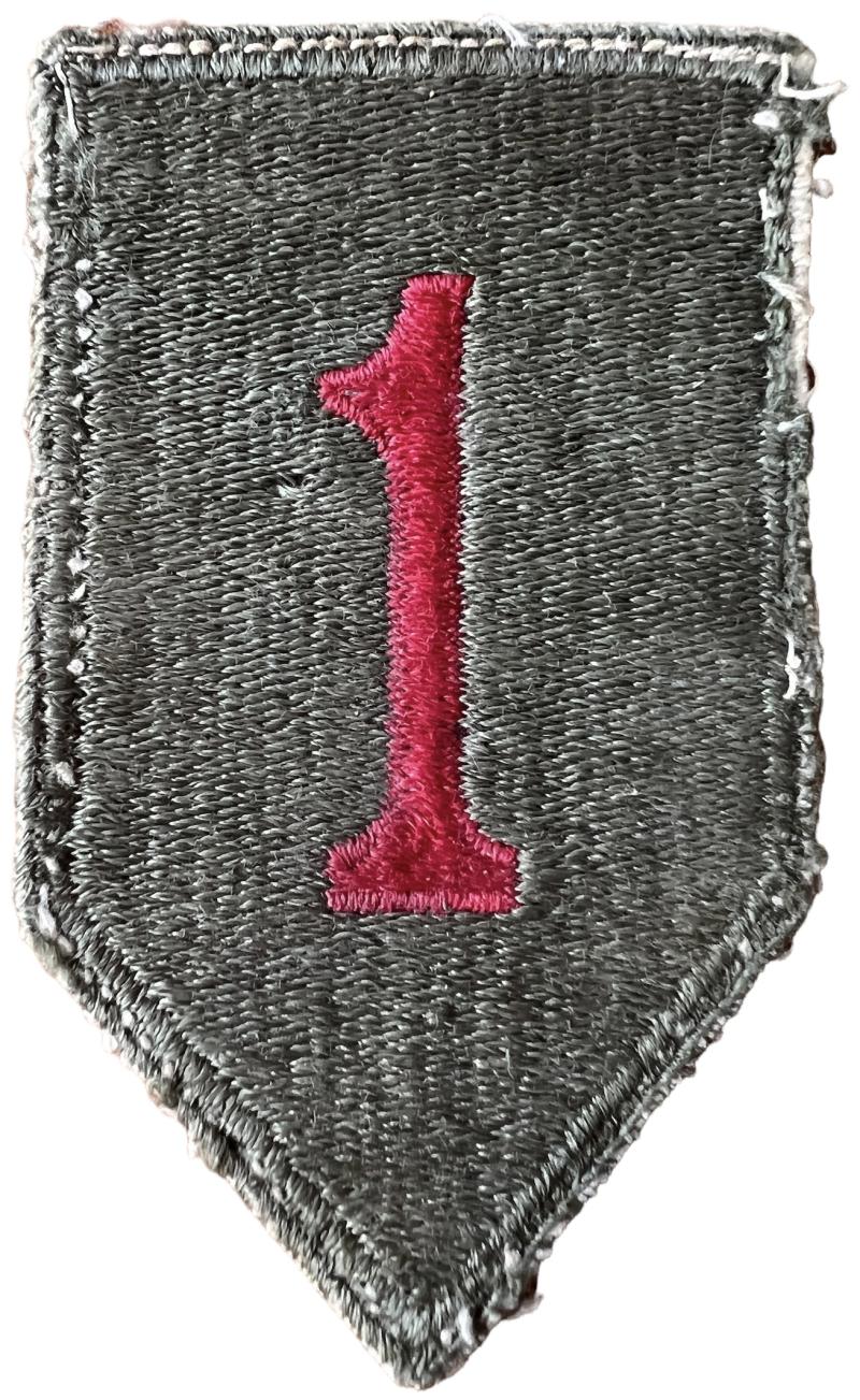 U.S. 1st Infantry Division Formation Patch - Uniform Removed Condition