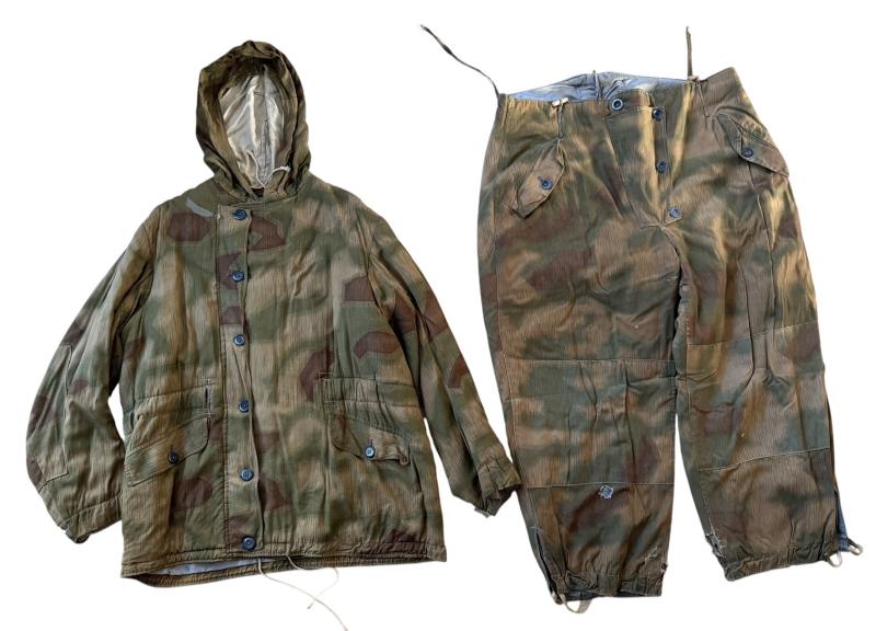 Wehrmacht Non-Reversible 'Sumpftarn' Camouflage Uniform - Nice Used Condition