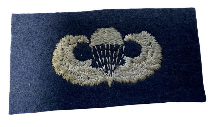 Rare U.S. Airborne 502 Parachute Infantry Embroided Parachute Wing British Made - Mint Condition