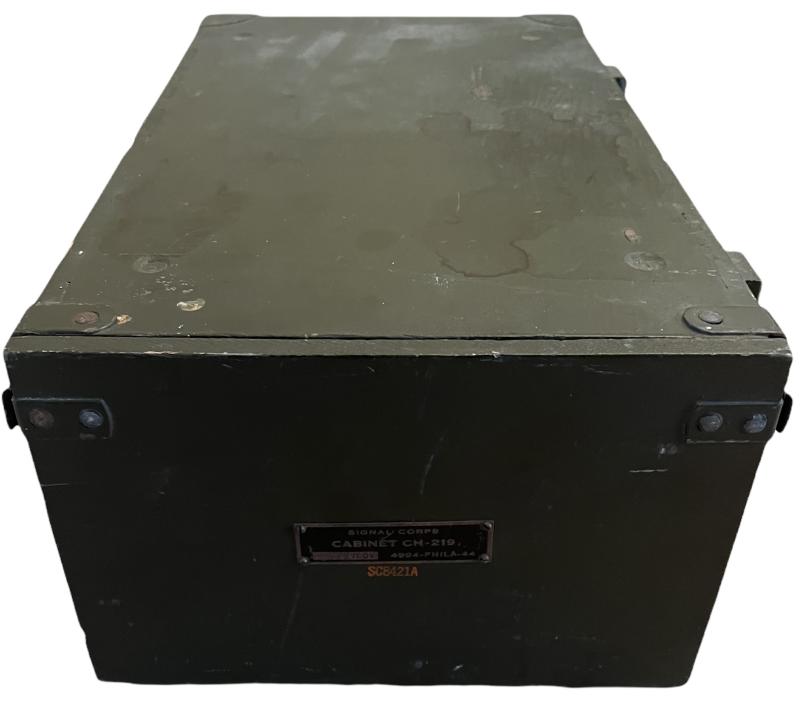 Rare U.S.ARMY SIGNAL CORPS WW2 CH-219 Chest for SCR-543 Radio - Nice Used Condition