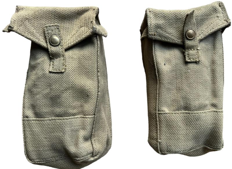 British 1937 Pattern MK11 Basic Pouches  - Nice Used Condition