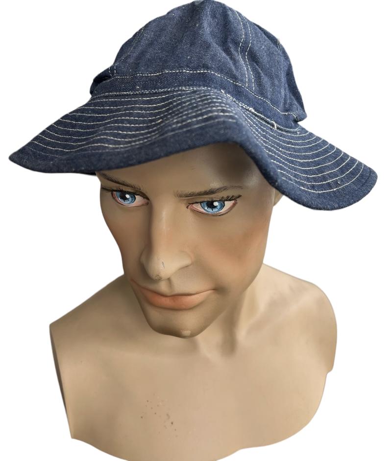 U.S. M1937 Blue Denim So-Called DAISY MAE Cap - Near Mint Condition