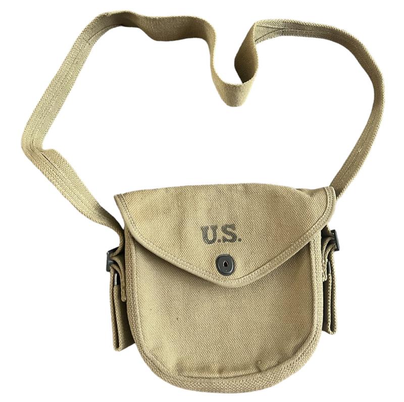 U.S. Thompson Sub Machine Gun Drum Magazine Canvas Cover - Near Mint Condition