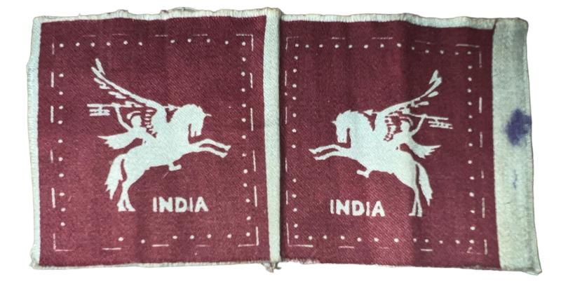 Indian Airborne Division Pegasus Formation Patches - Unissued Condition