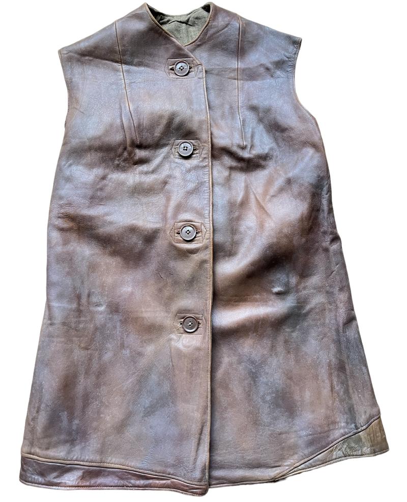British Camoflaged ATS Leather Jerkin 1941 -Unissued  Condition