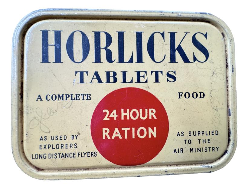British Horlicks 24 Hour Ration Tin - Nice Used Condition