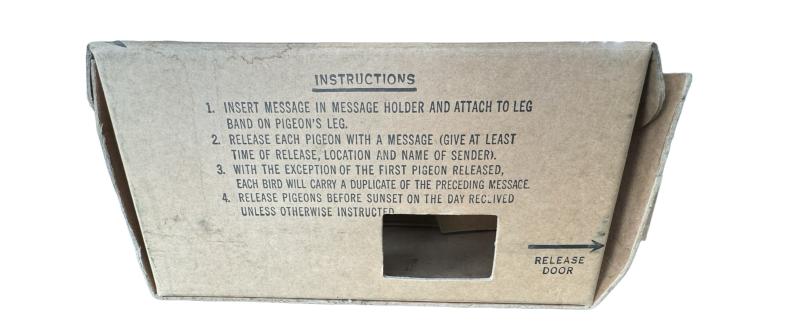 U.S. (Airborne) Cardboard Pigeon Container PG-107/ PB -Unissued  Condition