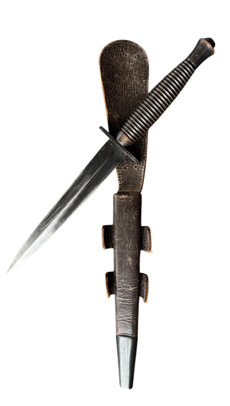 British (Airborne) Early 3rd Model Fairbairn Sykes Fighting Knife - Nice Used Condition