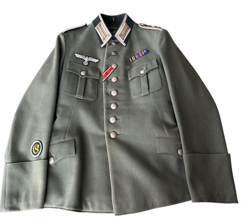 WH (Heer) Infantry Oberrfeldwebel's Tunic (Waffenrock)- Nice Used Condition