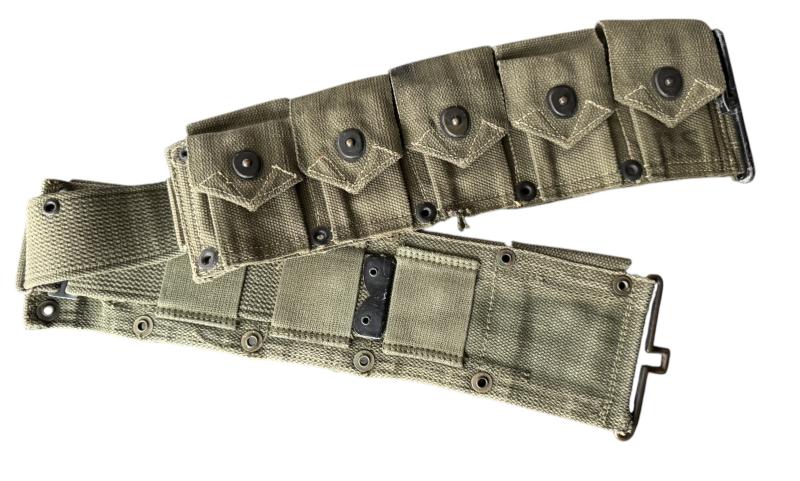 U.S. M1923 Garand Belt Dated 1943 OD Shade - Nice Used Condition