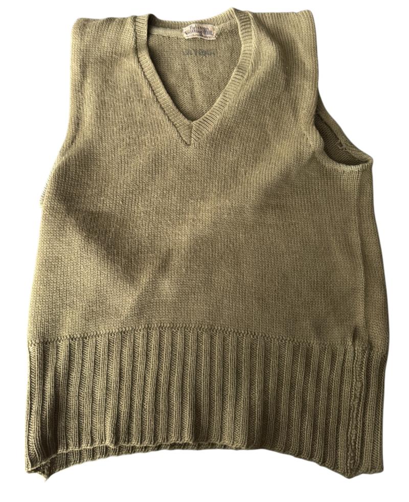 U.S. Sleeveless Sweater Marked With Laundry Number - Nice Used Condition