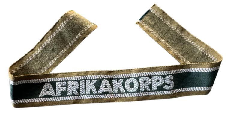 WH (HEER)  'Afrikakorps' Cufftitle - Nice Used Condition