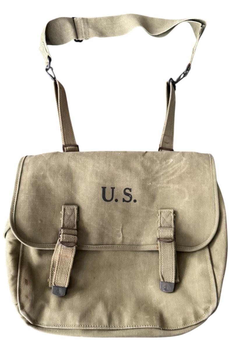 U.S. M1936 Musset Bag (Waterproof) and Sling  1942  - Nice Used Condition