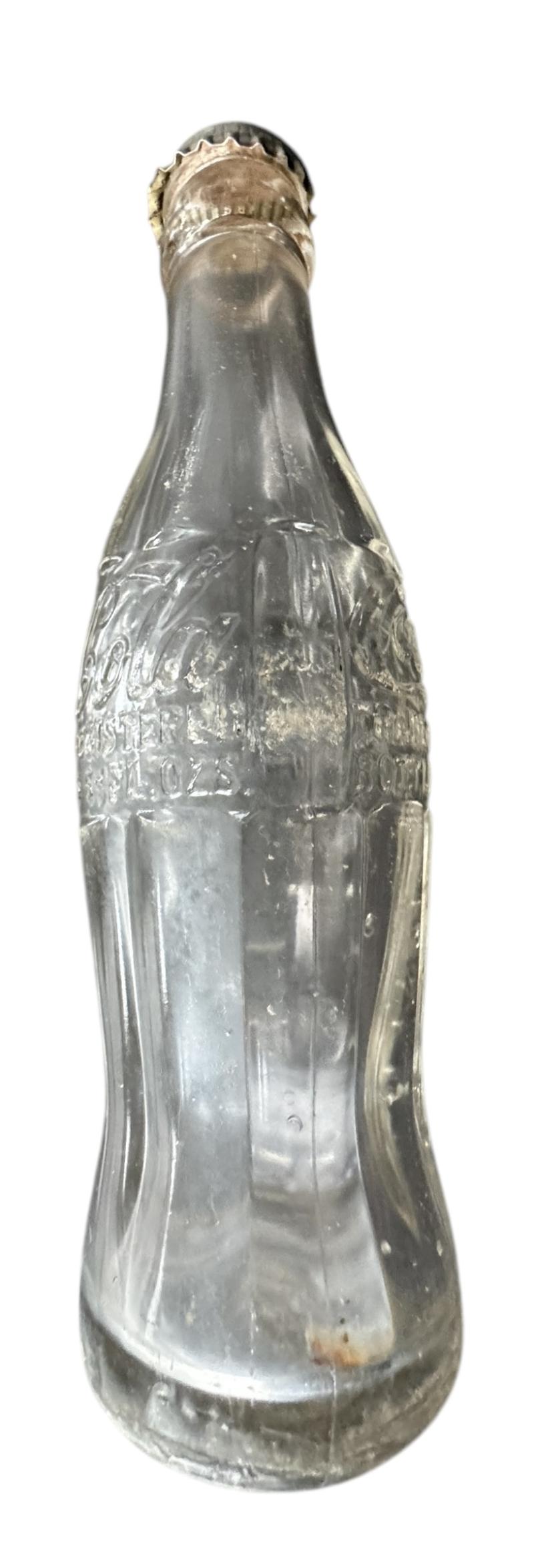 Coca Cola Bottle 1945 Dated & With Original Crown Cap - Nice Used Condition