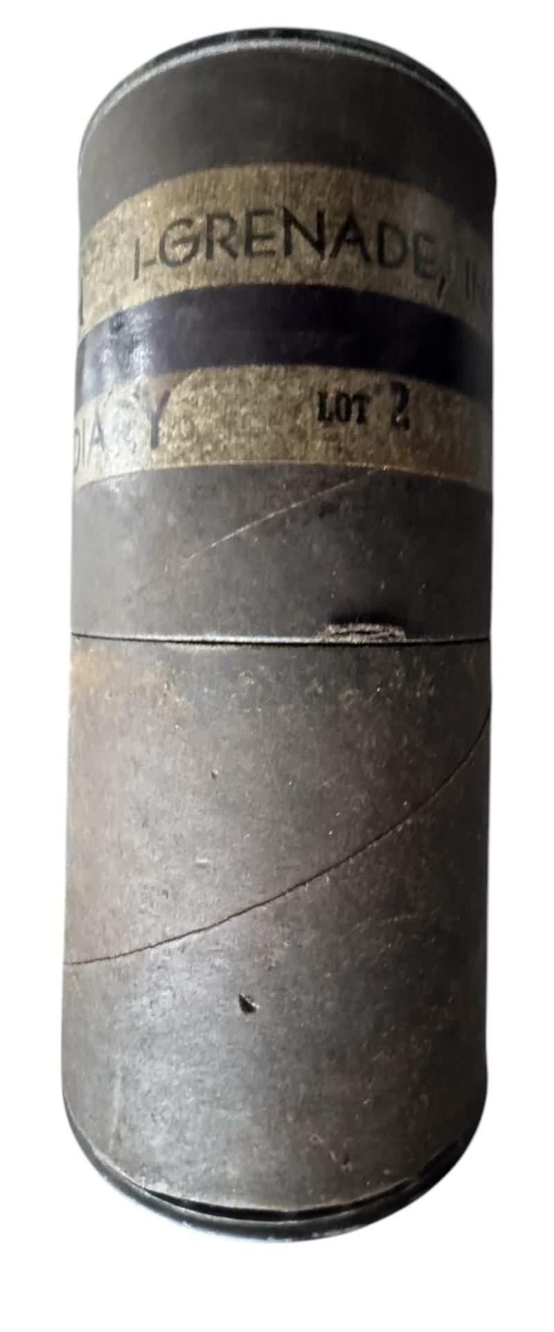 U.S. Fiber Containter For Grenade, Incendiary, AN-M14 (TH), 1943 - Nice Used Condition