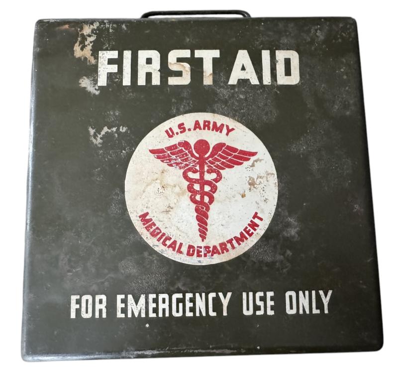 U.S. Motor Vehicle First-Aid Kit With Contents - Nice Used Condition