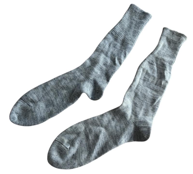 British Army Issue Shrink Resisting Wool Socks 1942 - Mint Condition
