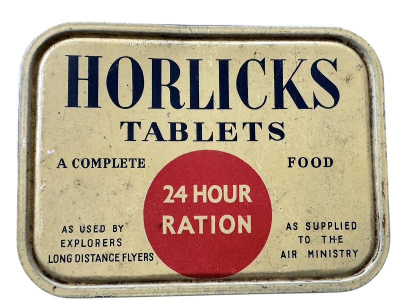 British Horlicks 24 Hour Ration Tin - Nice Used Condition