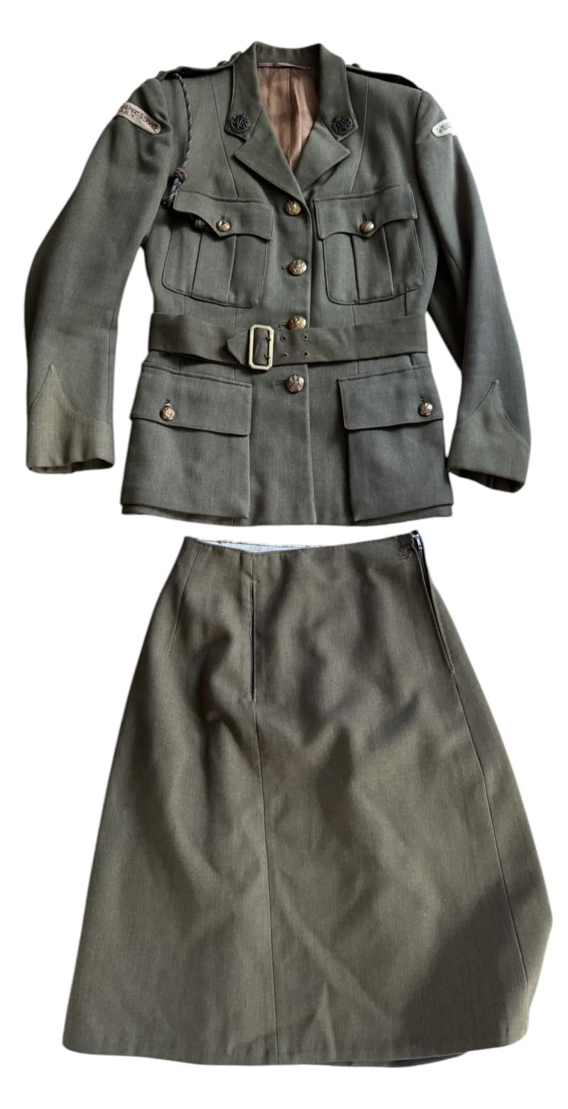 British Women's Transport Service (A.T.S.) F.A.N.Y Service Dress And Skirt - Nice Used Condition