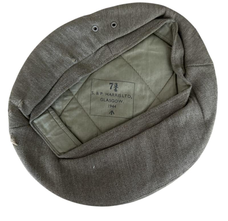 British Army General Service Khaki Wool Beret 1944 - Nice Used Condition