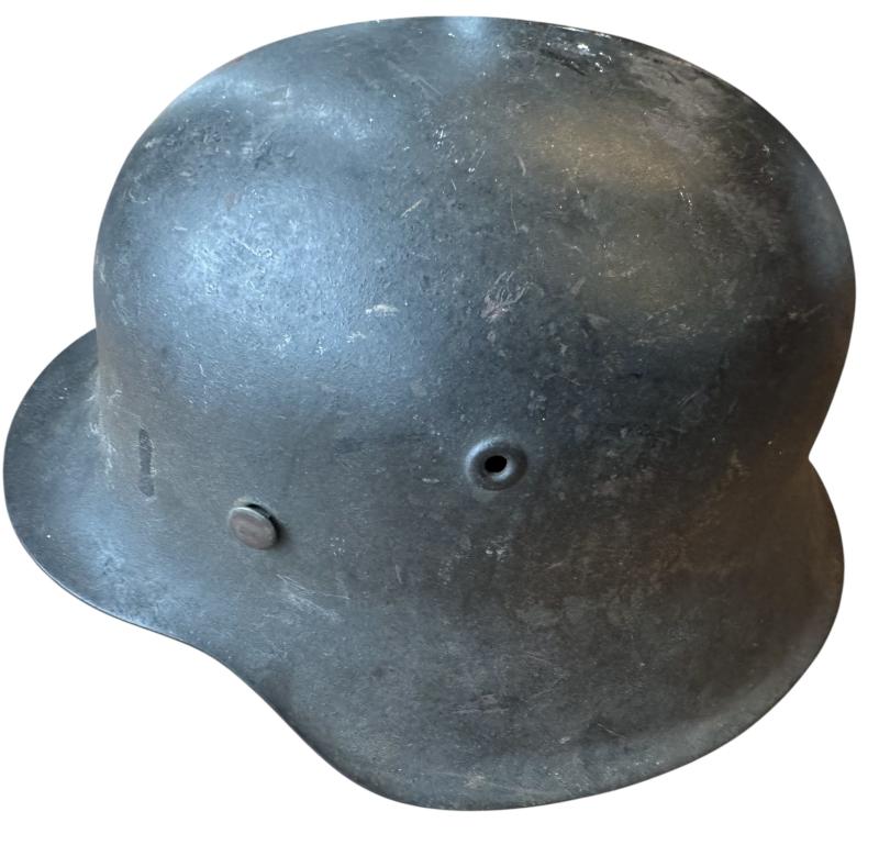 WH (Heer) M42 Combat Helmet Private Household The Netherlands - Nice Used Condition