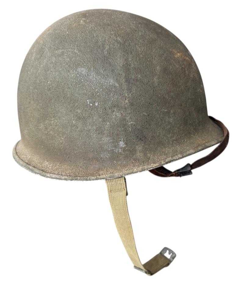 U.S. M1 Combat Helmet With Westinghouse Liner - Nice Used Condition