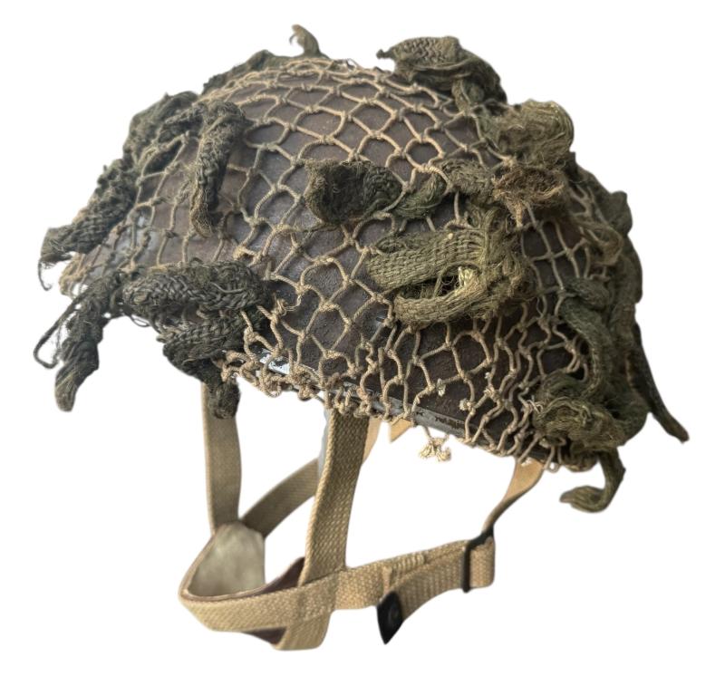 British (Airborne) MK3 Paratrooper Combat Helmet 1944 Battle Of Arnhem - Nice Used Condition