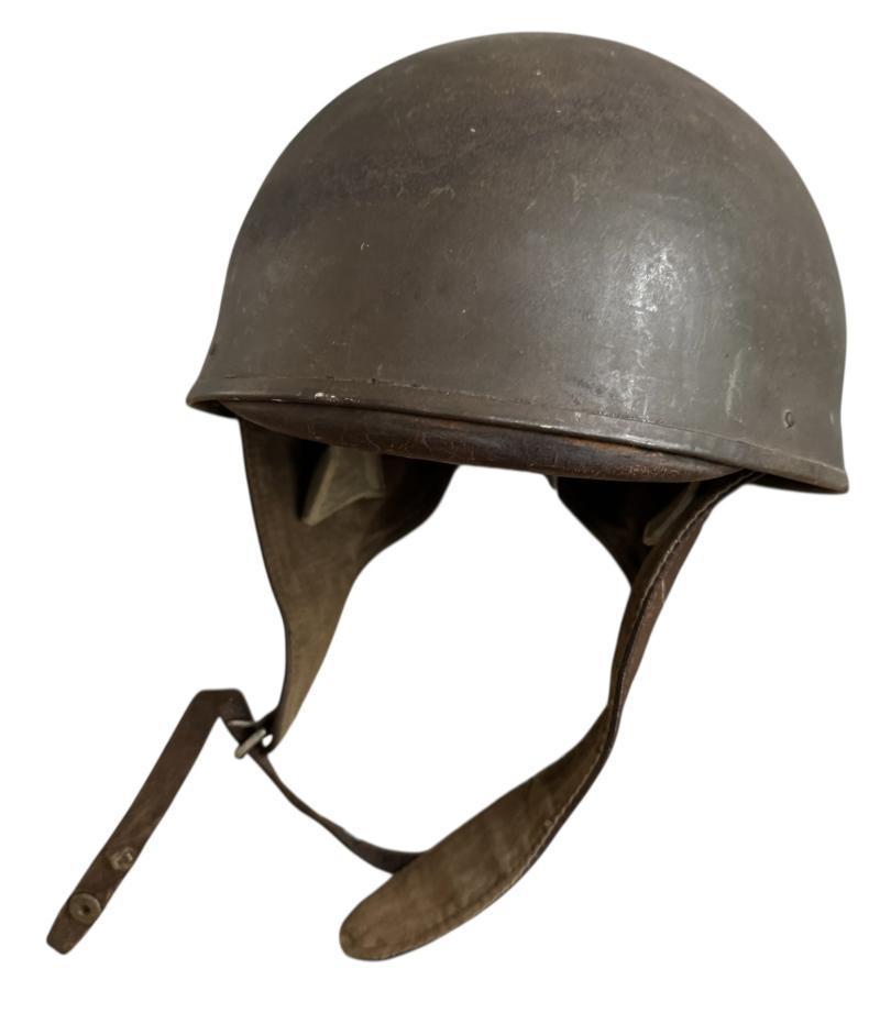 British Dispatch Riders i.e. Motorcyclist Helmet Large Size Size 7 1/2 Dated 1942 - Nice Used Condition
