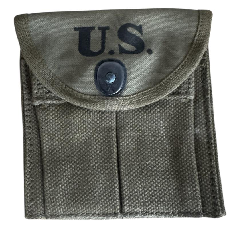 U.S. M1 Carbine Double Pocket Magazine Pouch Updike Awning.co 1943 - Unissued Condition