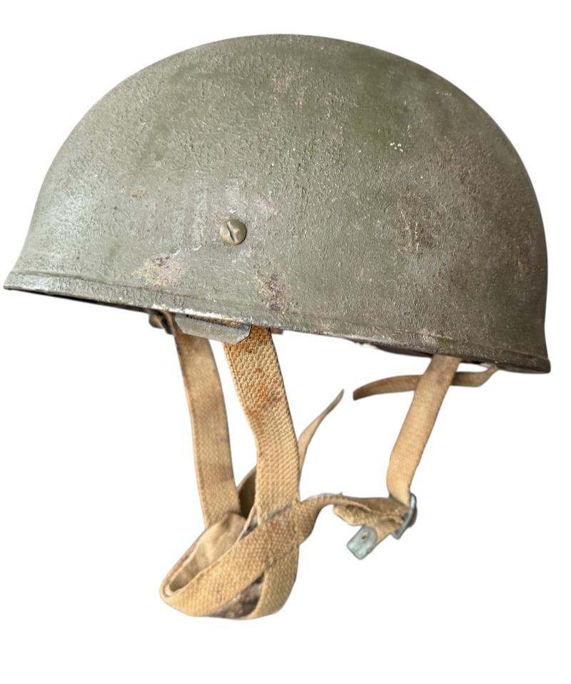 British (Airborne) MK3 Paratrooper Combat Helmet 1944 - Nice Used Condition