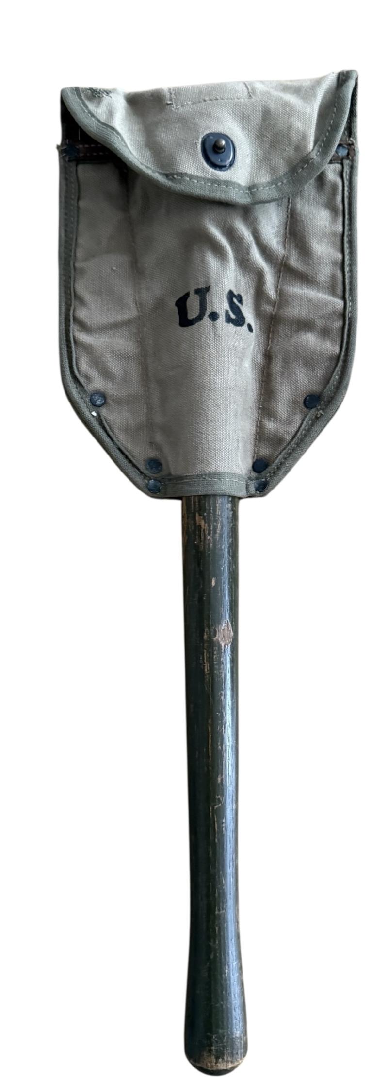 U.S. M1943 Intrenching Tool and Cover - Nice Used Condition