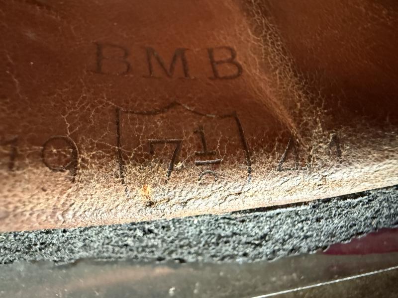 British (Airborne) MK3 Paratrooper/Airborne Combat Helmet 1944 Size 7 1/8 - Nice Used Condition