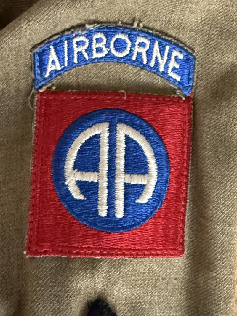 U.S. Flannel Shirt Original Mounted 82nd Airborne Size 15/33 - Mint Condition