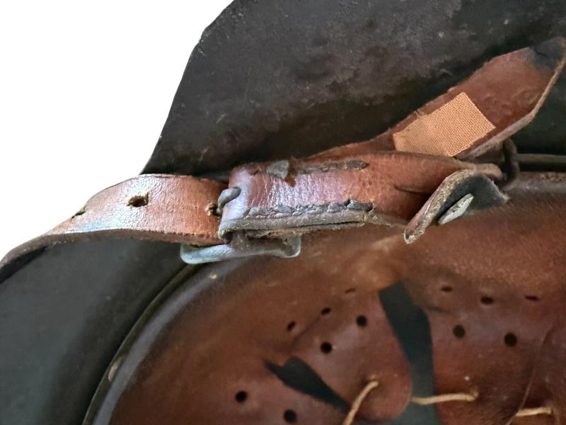 WH (Heer) M42 Single Decal Combat Helmet - Nice Used Condition