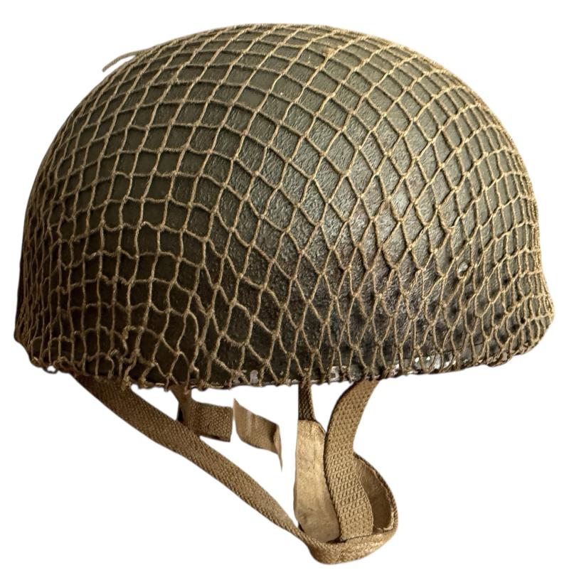 British (Airborne) MK3 Paratrooper Combat Helmet 1944 - Nice Used Condition