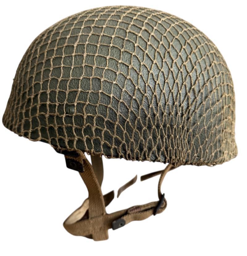 British (Airborne) MK3 Paratrooper Combat Helmet 1944 - Nice Used Condition