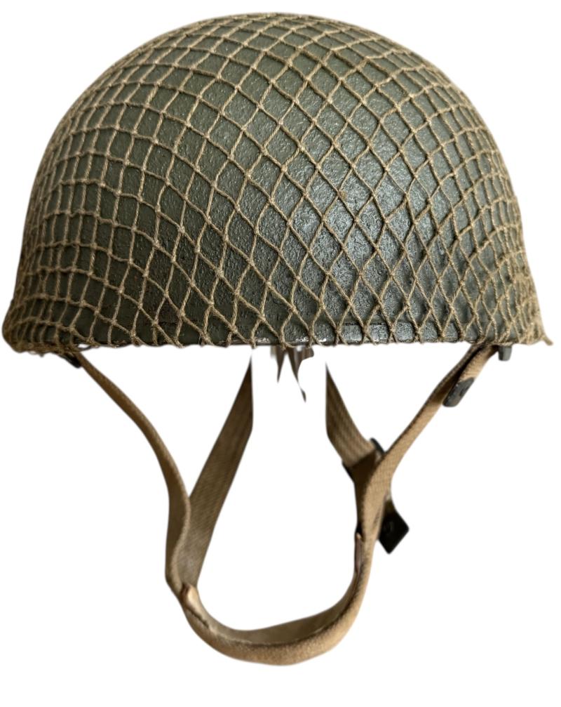 British (Airborne) MK3 Paratrooper Combat Helmet 1944 - Nice Used Condition