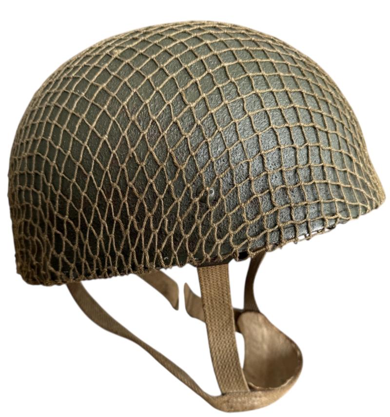 British (Airborne) MK3 Paratrooper Combat Helmet 1944 - Nice Used Condition