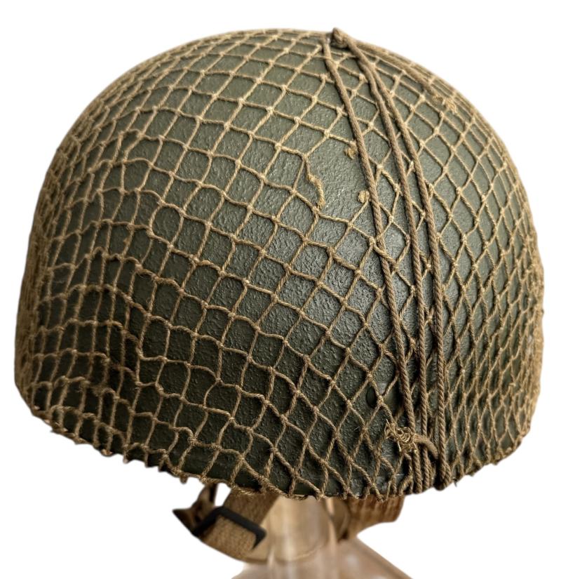 British (Airborne) MK3 Paratrooper Combat Helmet 1944 - Nice Used Condition