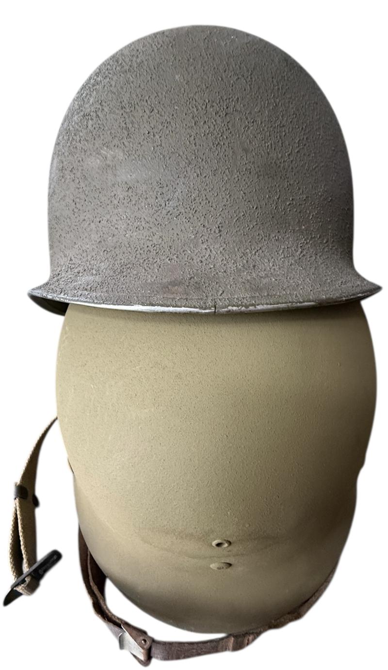U.S. M1 Fixed Bale Helmet With Firestone Liner - Unissued Condition