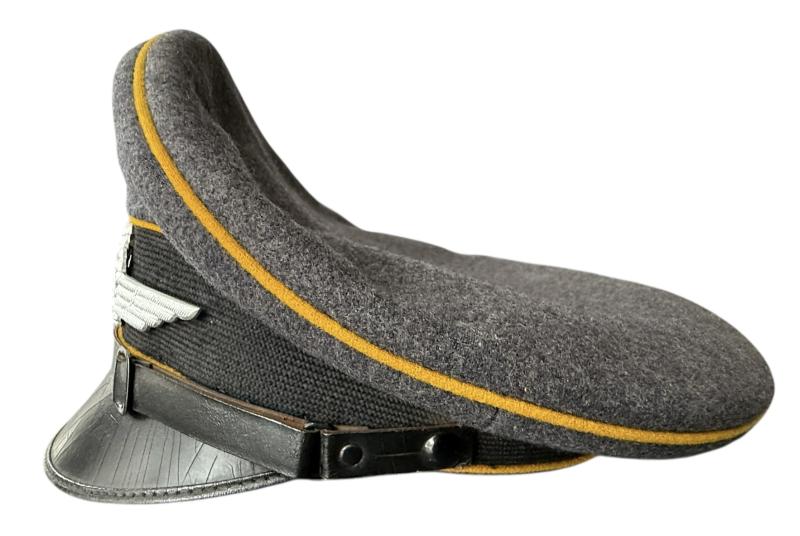 WH (Luftwaffe)Flight/Fallschirmjäger EM/NCO's Visor Cap - Nice Used Condition