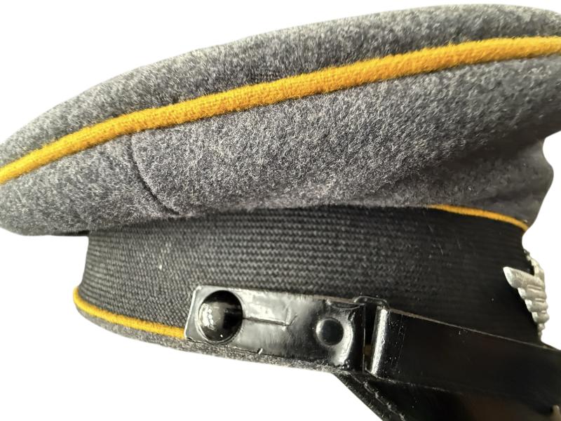 WH (Luftwaffe)Flight/Fallschirmjäger EM/NCO's Visor Cap - Nice Used Condition