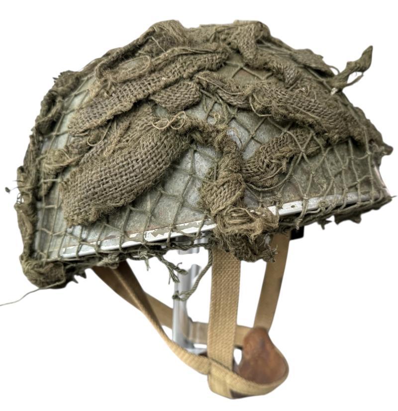 British (Airborne) MK3 Paratrooper Combat Helmet 1943 - Nice Used Condition