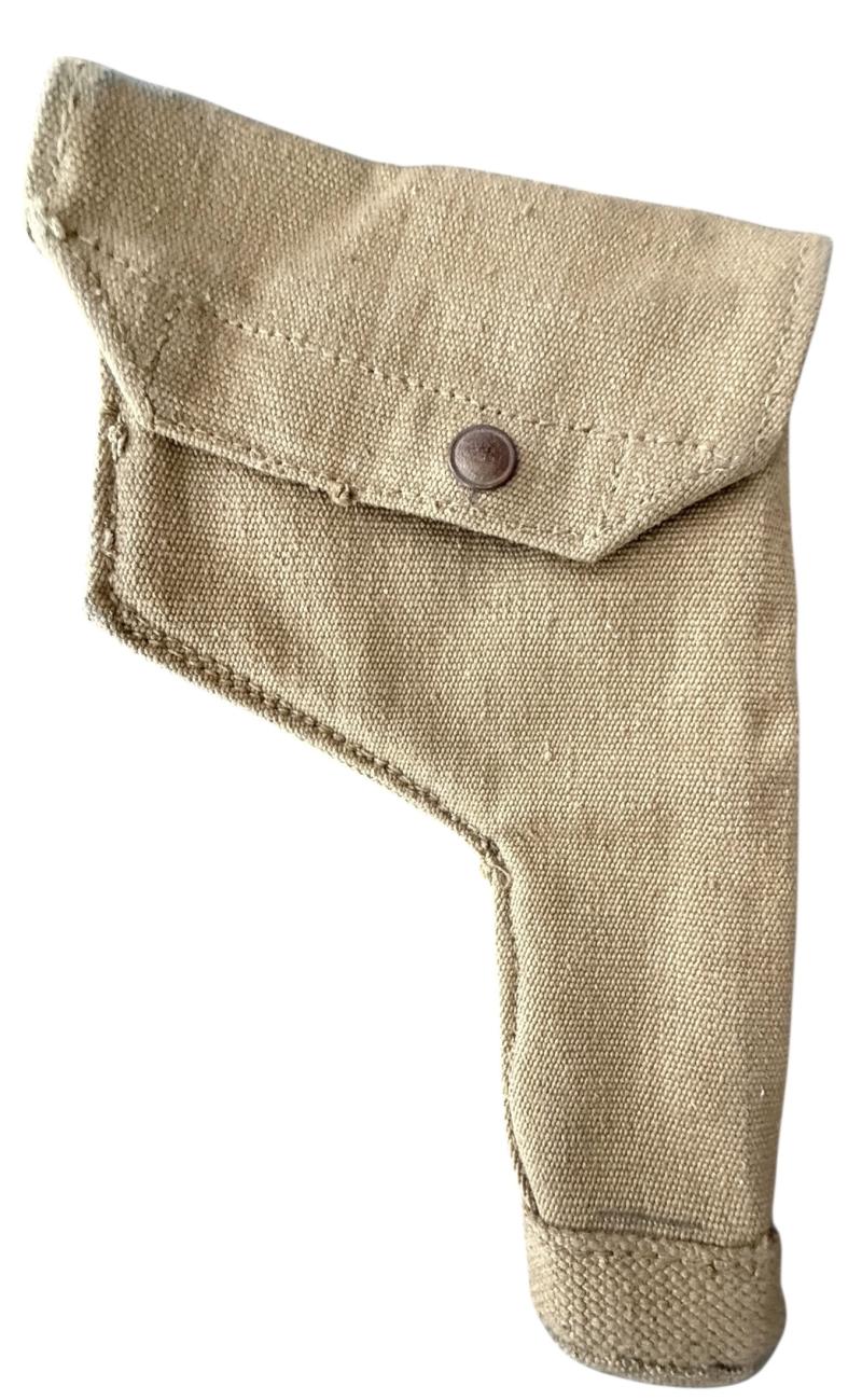 British 1937 Pattern Webbing Pistol Holster 1943 - Nice Used Condition