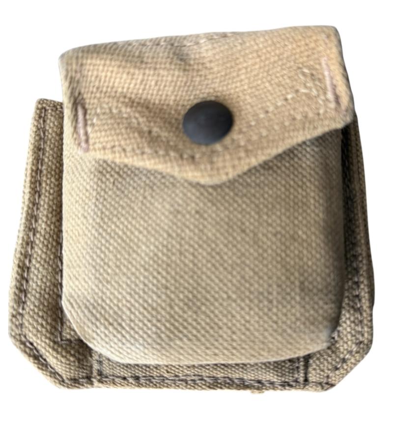 Canadian 1937 Pattern Webbing Compass Pouch 1943 - Nice Used Condition