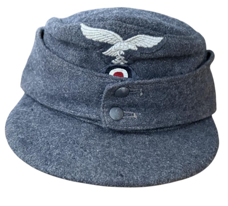 WH (Luftwaffe M43 Cap (Einheitsfeldmütze M43) 1944 Dated - Nice Used Condition