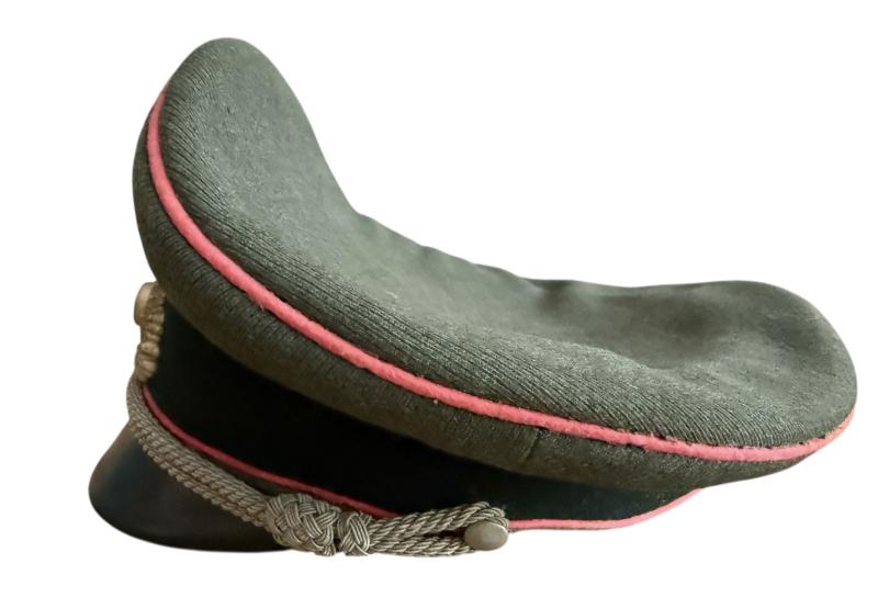 WH (Heer) 'Panzer' Officer's Visor Cap - Nice Used Condition