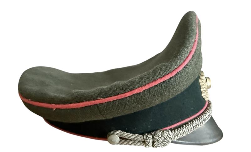 WH (Heer) 'Panzer' Officer's Visor Cap - Nice Used Condition