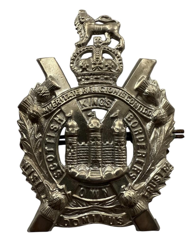 British (Airborne) Kings Own Scottish Border Regiment Cap Badge - Nice Used Condition
