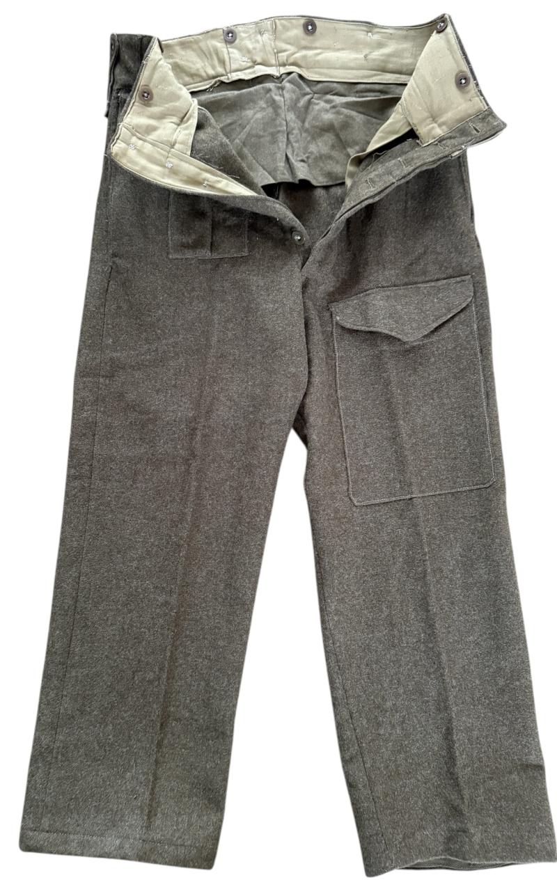 British 1937 Pattern Battle Dress Trousers - Nice Used Condition